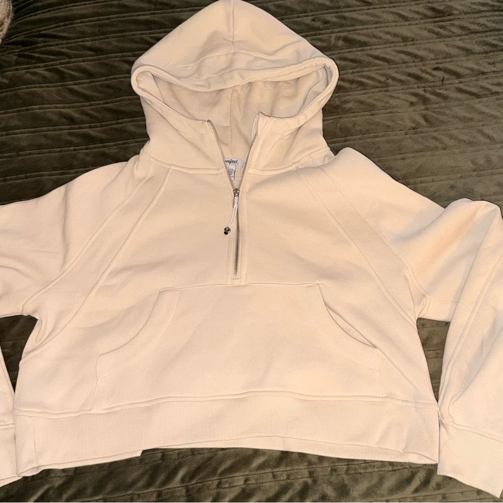 Women's Cream Hooded Sweatshirt